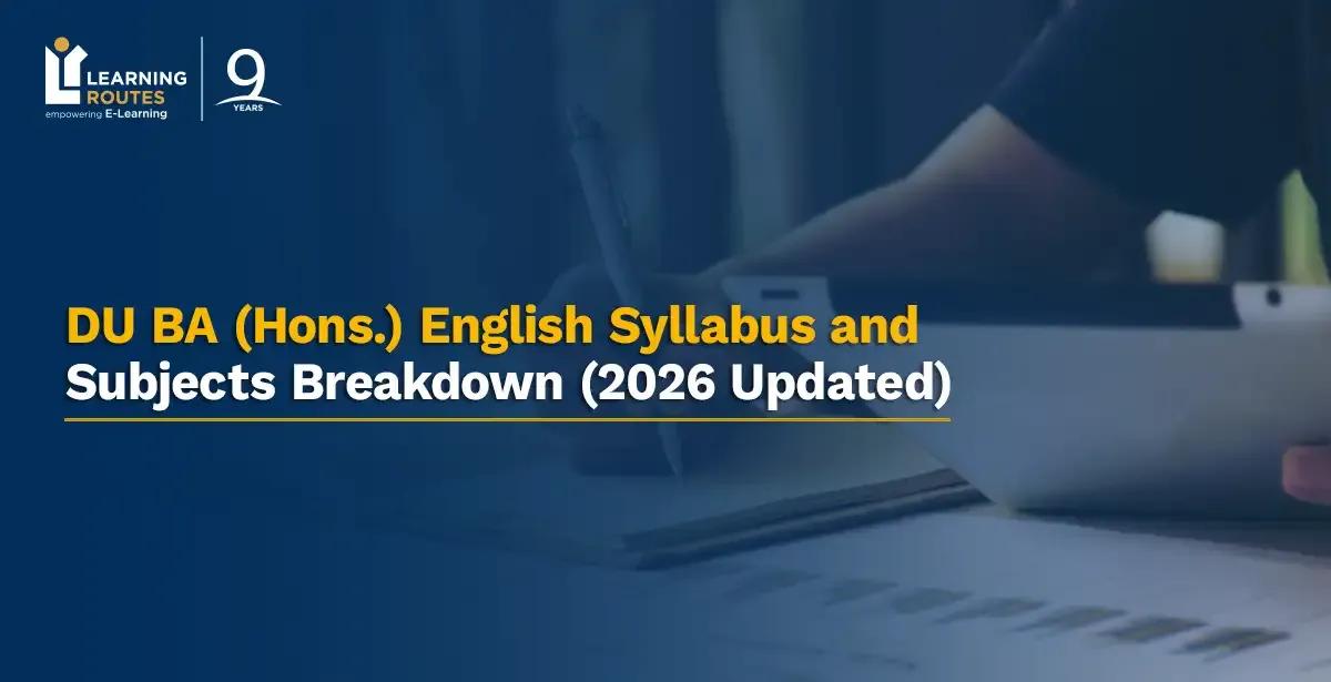 DU SOL BA English Hons Syllabus and Subjects Breakdown (2026 Updated)
