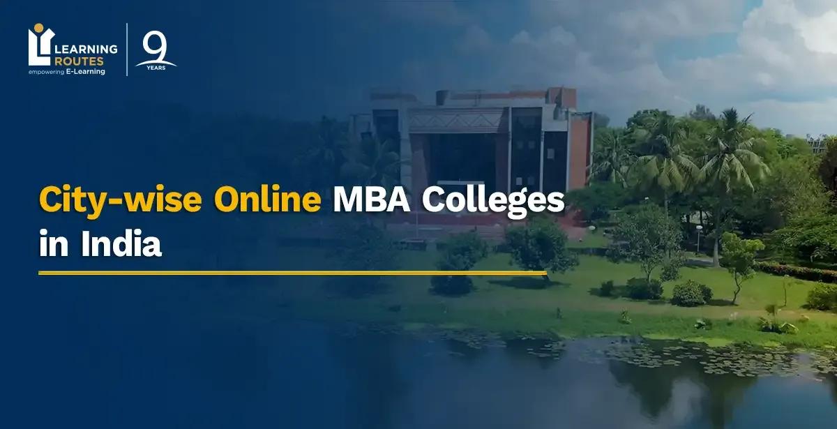 City-wise Online MBA Colleges in India 
