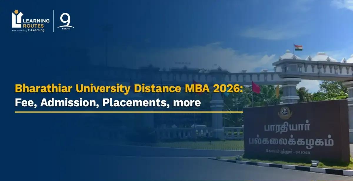 Bharathiar University Distance MBA 2026: Fee, Admission, Placements, more
