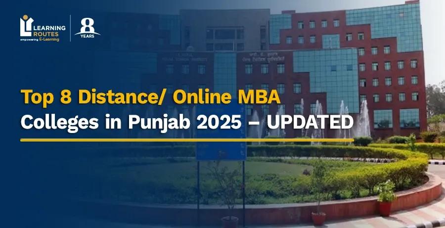 Top 8 Distance/ Online MBA Colleges in Punjab 2026 – UPDATED