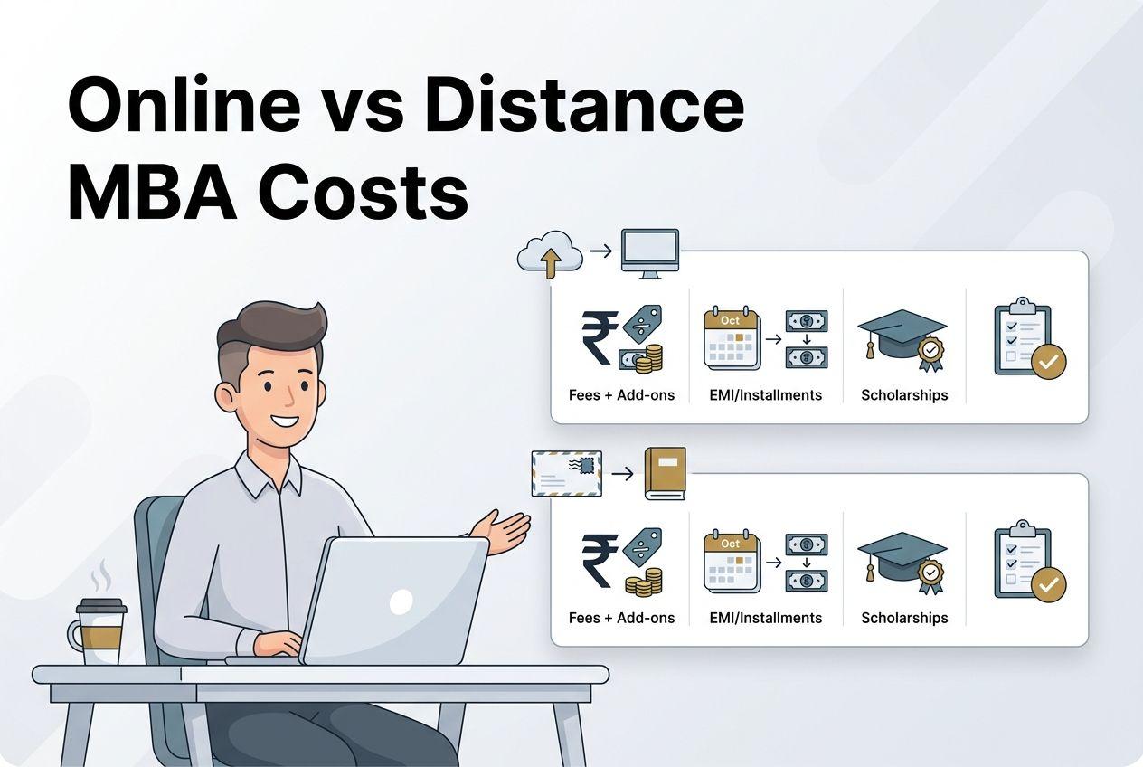 Online vs. Distance MBA Costs: A Detailed Comparison of Program Fees, EMI Options, and Scholarships