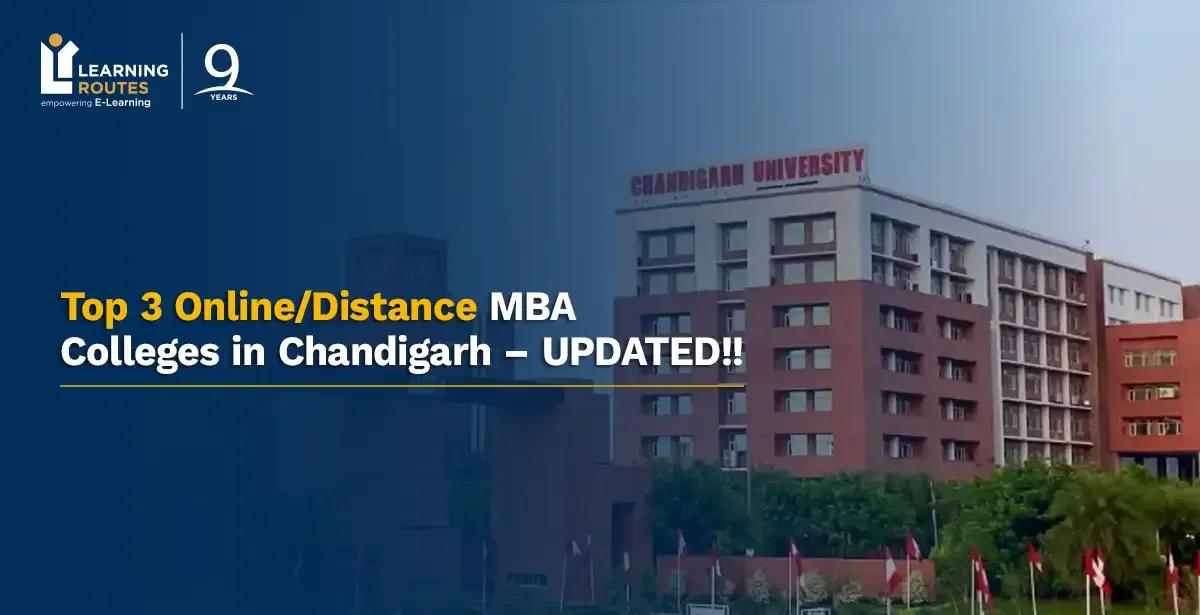 Top 3 Online/Distance MBA Colleges in Chandigarh – UPDATED!!