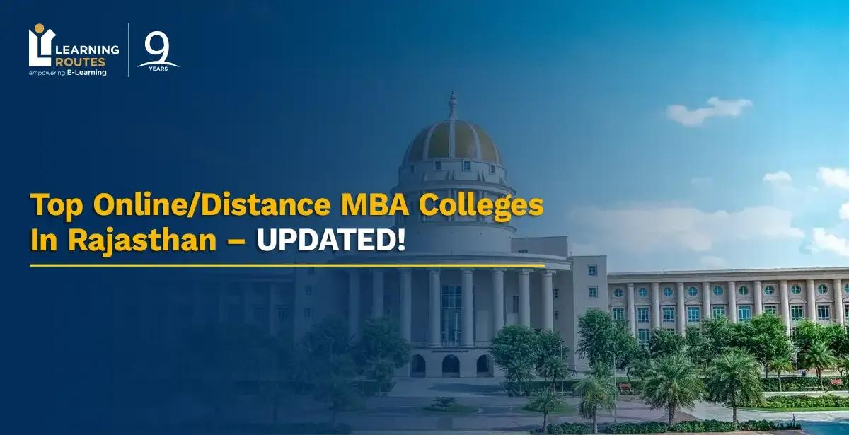 Top 7 Online/Distance MBA Colleges In Rajasthan 2026 – UPDATED!